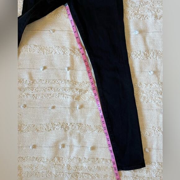 7 for all mankind black mid-rise skinny ankle jeans Size 26 - Picture 9 of 11